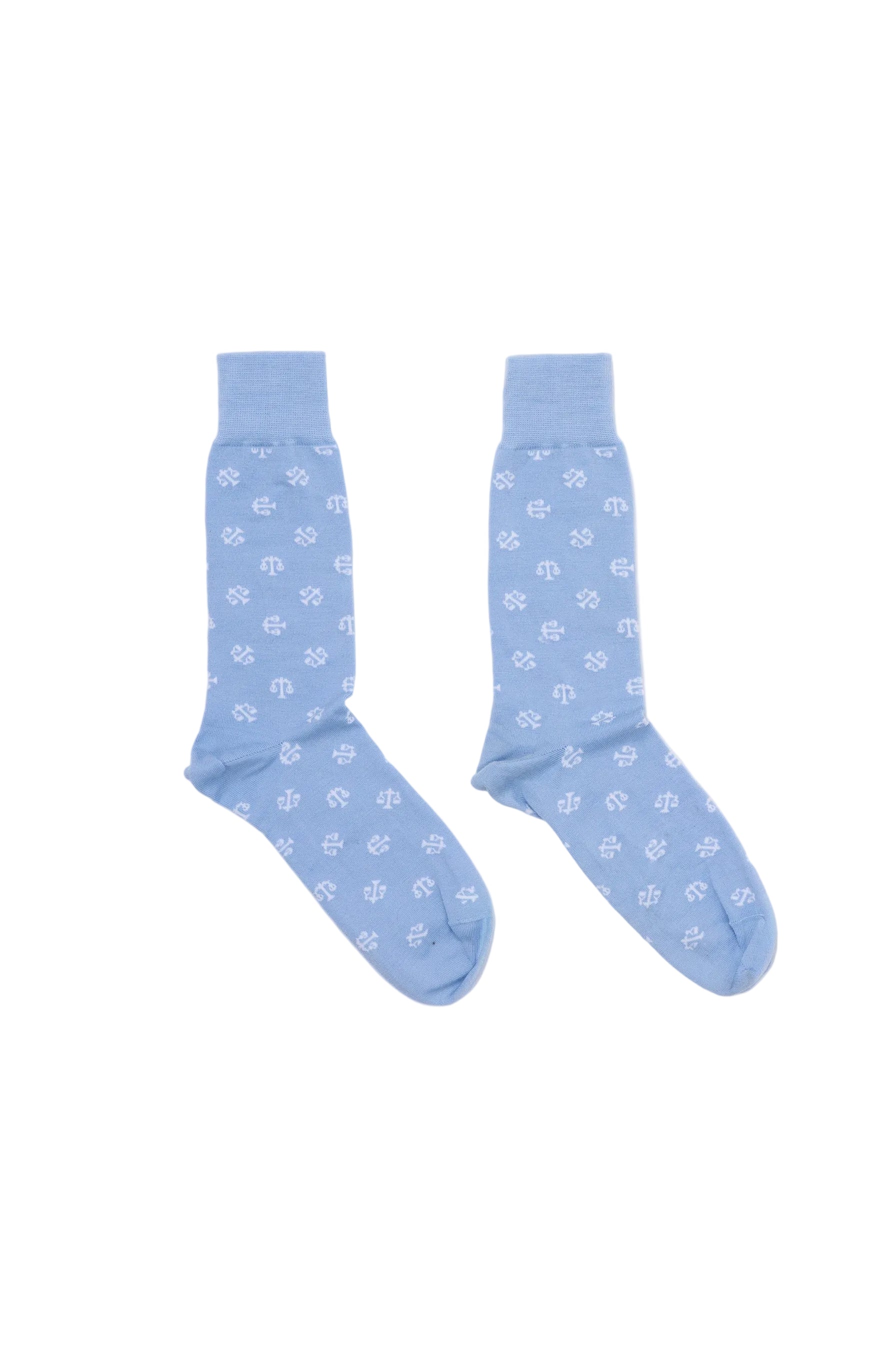 Balanced Monogram Pattern Socks