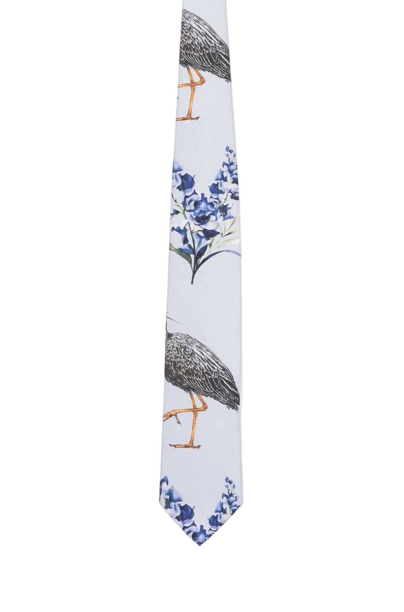 Blue Bonnet Heron Tie